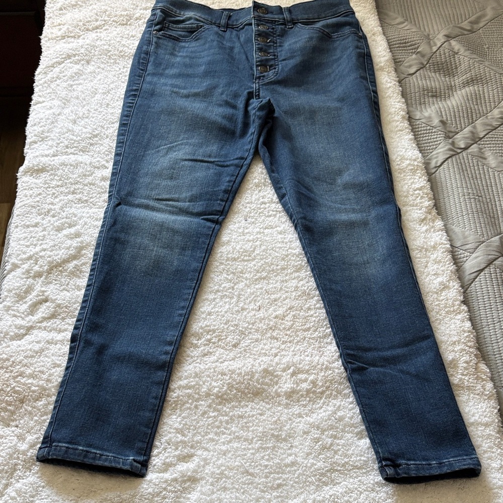 Express Women’s Skinny Jeans - Dark Blue Wash